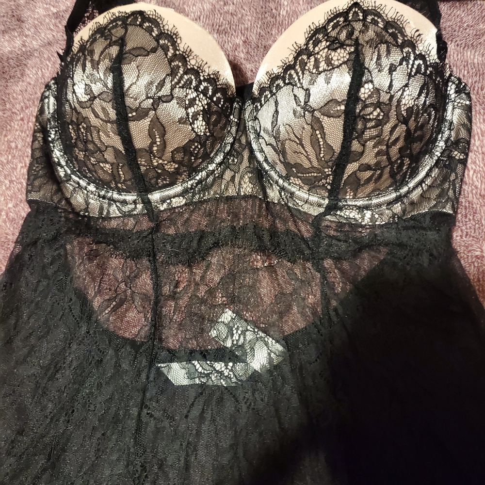 Delicates Black Lace Slip
